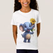 Fantasy Elephant Girl's T - Shirt (Vorderseite)