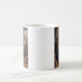Fantasy Elf Archer Ruhen im verzauberten Eichenwal Kaffeetasse (Mittel)