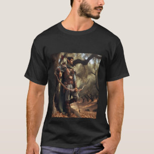 Fantasy Elf Archer Ruhen im verzauberten Eichenwal T-Shirt