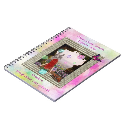 Fantasy Elf Castle Imaginative Scrapbook Journal Notizblock (Linke Seite)