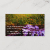 Fantasy Elf in Woods Business Cards Design 4 Visitenkarte (Rückseite)