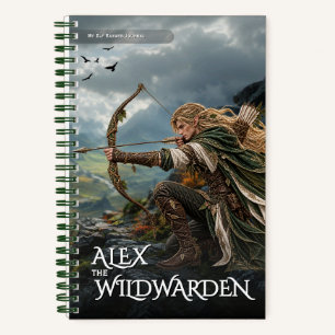 Fantasy-Elfen-Ranger-Notizbuch Notizblock