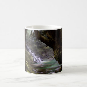 Fantasy-Elfen-Waldbild / Wandkunst Kaffeetasse
