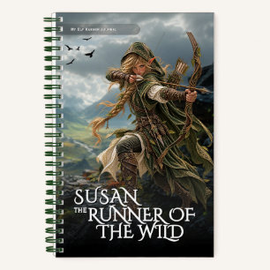 Fantasy-Elfenläufer-Notizbuch Notizblock