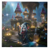 Fantasy-Elfenwelt Fliese (Vorderseite)