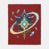 Fantasy Emblem with Floating Blades – Magical Ener Fleecedecke (Vorderseite)