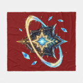 Fantasy Emblem with Floating Blades – Magical Ener Fleecedecke (Vorderseite (Horizontal))