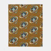 Fantasy Emblem with Floating Blades – Magical Ener Fleecedecke (Vorderseite)