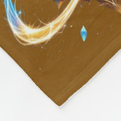 Fantasy Emblem with Floating Blades – Magical Ener Fleecedecke (Ecke)