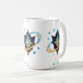 Fantasy Emblem with Floating Blades – Magical Ener Kaffeetasse (VorderseiteRechts)