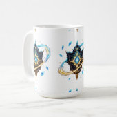 Fantasy Emblem with Floating Blades – Magical Ener Kaffeetasse (Vorderseite Links)