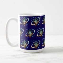 Fantasy Emblem with Floating Blades – Magical Ener Kaffeetasse