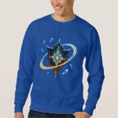 Fantasy Emblem with Floating Blades – Magical Ener Sweatshirt (Vorderseite)