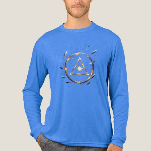 Fantasy Emblem with Floating Blades – Magical Ener Tri-Blend Shirt (Vorderseite)