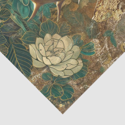 Fantasy Emerald Forest Queen Decoupage Seidenpapier (Ausschnitt)