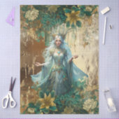 Fantasy Emerald Forest Queen Decoupage Seidenpapier (Basteln)