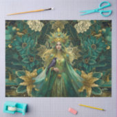 Fantasy Emerald Queens of the Forest Decoupage Seidenpapier (Basteln)