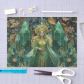 Fantasy Emerald Queens of the Forest Decoupage Seidenpapier (Handwerk)