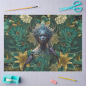 Fantasy Emerald Queens of the Forest Decoupage Seidenpapier (Basteln)