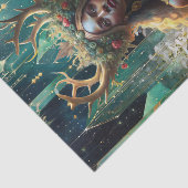 Fantasy Emerald Queens of the Forest Decoupage Seidenpapier (Ausschnitt)