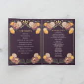 Fantasy Enchanted Blumengarten Hochzeit Programm (Innenseite)