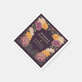 Fantasy Enchanted Blumengarten Hochzeit Serviette (Ecke)
