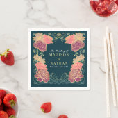 Fantasy Enchanted Blumengarten Hochzeit Serviette (Beispiel)