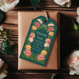 Fantasy Enchanted Blumengarten Hochzeit Vielen Dan Geschenkanhänger