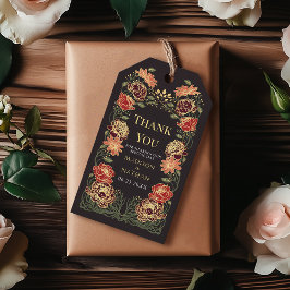 Fantasy Enchanted Blumengarten Hochzeit Vielen Dan Geschenkanhänger