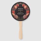 Fantasy Enchanted Blumengarten Hochzeitsprogramm Fächer (Vorderseite)