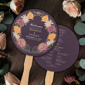 Fantasy Enchanted Blumengarten Hochzeitsprogramm Fächer