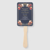 Fantasy Enchanted Blumengarten Hochzeitsprogramm Fächer (Vorderseite)