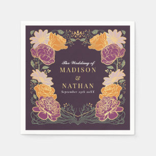 Fantasy Enchanted Floral Gartenhochzeit Serviette