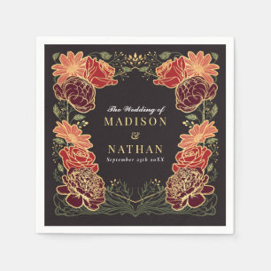 Fantasy Enchanted Floral Gartenhochzeit Serviette