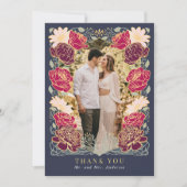 Fantasy Enchanted Garden Wedding Danke Karte (Vorderseite)