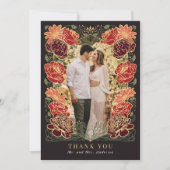 Fantasy Enchanted Garden Wedding Danke Karte (Vorderseite)