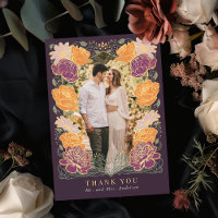 Fantasy Enchanted Garden Wedding Danke Karte