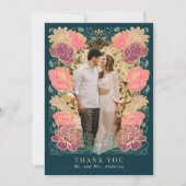 Fantasy Enchanted Garden Wedding Danke Karte (Vorderseite)