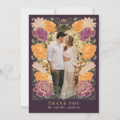 Fantasy Enchanted Garden Wedding Danke Karte (Vorderseite)