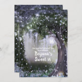 Fantasy Enchanted Lavender Liebe Forest Sweet 16 Einladung (Vorne/Hinten)