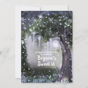 Fantasy Enchanteter Lavendel Liebeswald Süße 16 Einladung