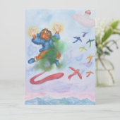 Fantasy Eros God Light Dimension Liebe Einladung (Stehend Vorderseite)