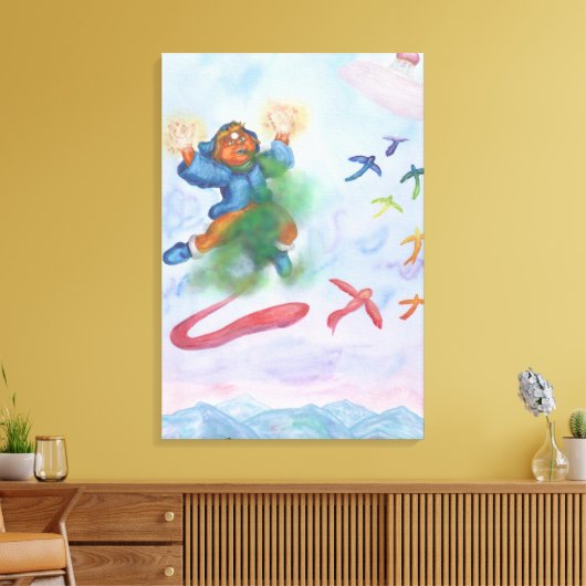 Fantasy Eros God Light Dimension Liebe Leinwanddruck (Insitu (Wohnzimmer))