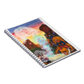 Fantasy Eros Lion Princess Goddess Snow Leopard Notizblock (Rechte Seite)