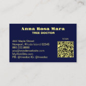 *~* Fantasy Ethereal QR TREE AP82 Business Card Visitenkarte (Rückseite)