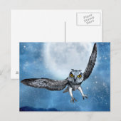 Fantasy-Eule Postcard Postkarte (Vorne/Hinten)