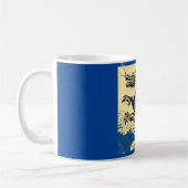 Fantasy European Dragon - Woodcut 3 Kaffeetasse (Links)