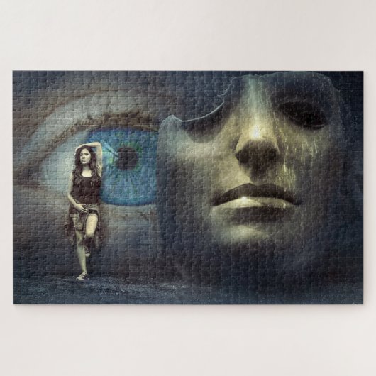 Fantasy Eye and Mask with Women Puzzle (Horizontal)