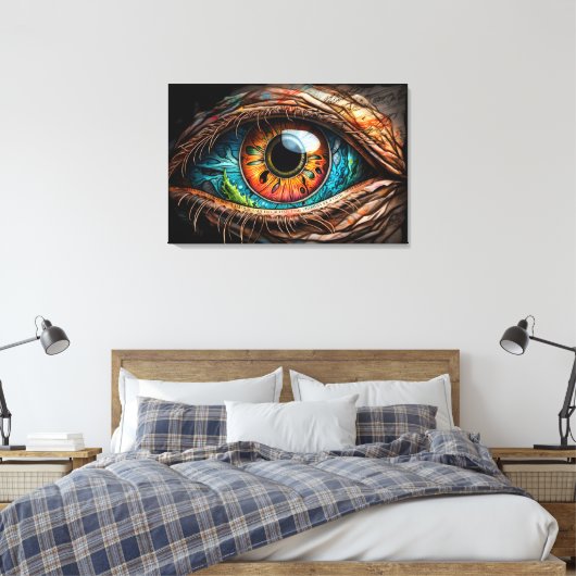 Fantasy Eye Leinwanddruck (Insitu (Schlafzimmer))