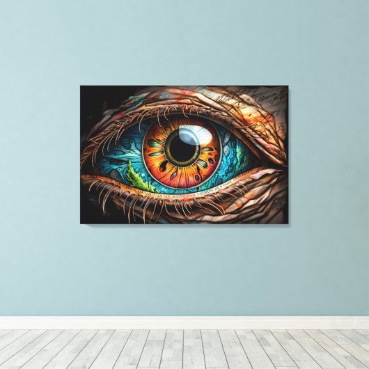 Fantasy Eye Leinwanddruck (Insitu (Holzboden))